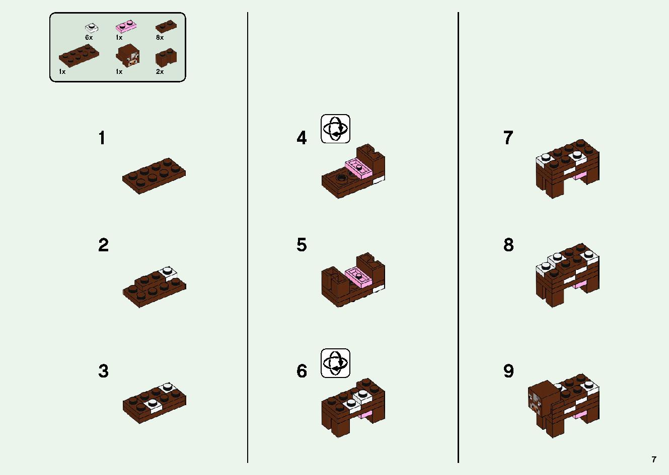 巨大クリーパー像の鉱山 21155 レゴの商品情報 レゴの説明書・組立方法 7 page