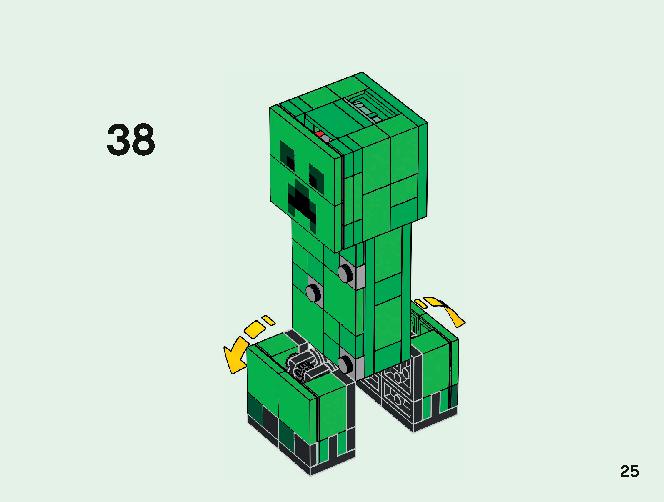 BigFig Creeper and Ocelot 21156 LEGO information LEGO instructions 25 page