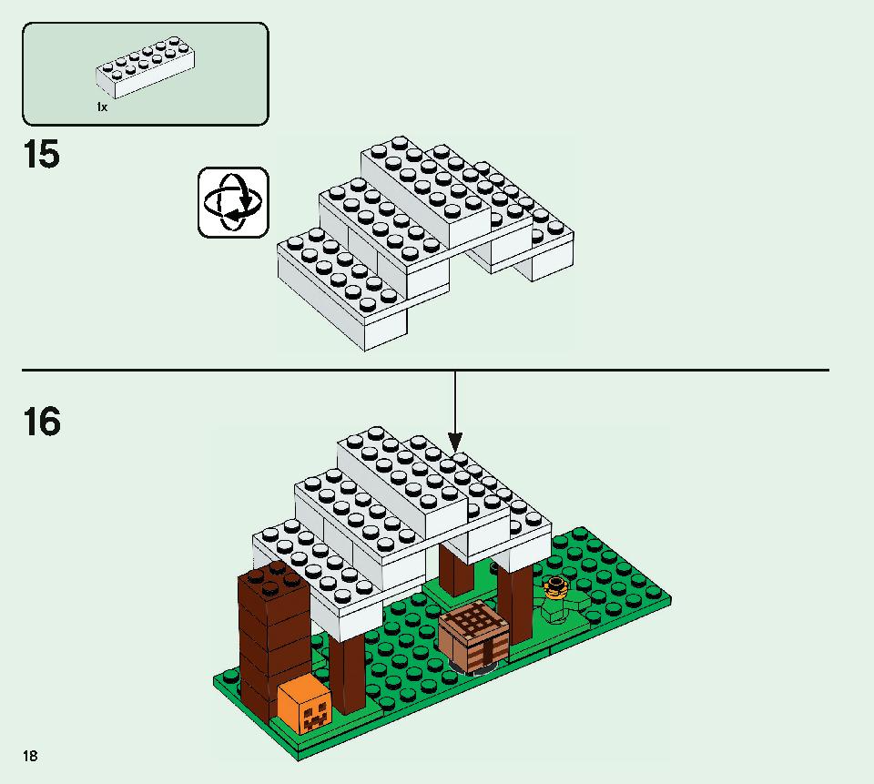The Pillager Outpost 21159 LEGO information LEGO instructions 18 page
