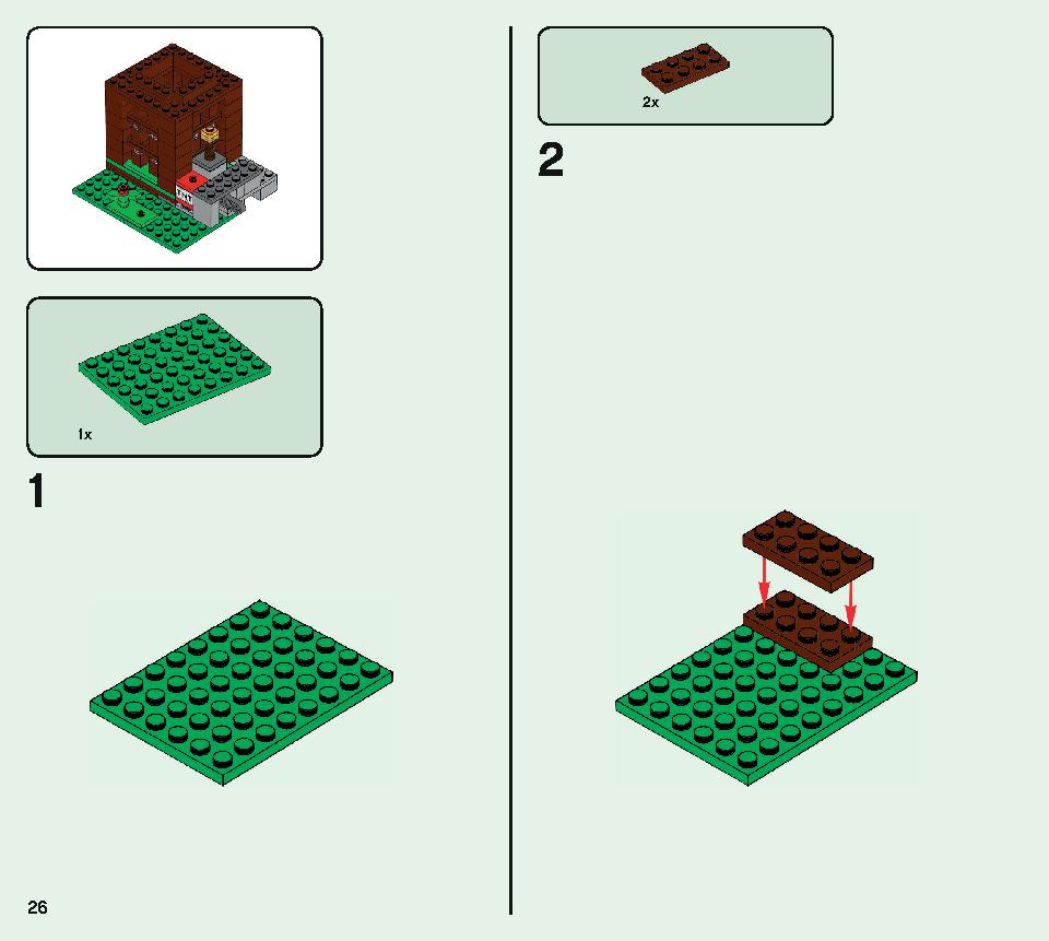 The Pillager Outpost 21159 LEGO information LEGO instructions 26 page