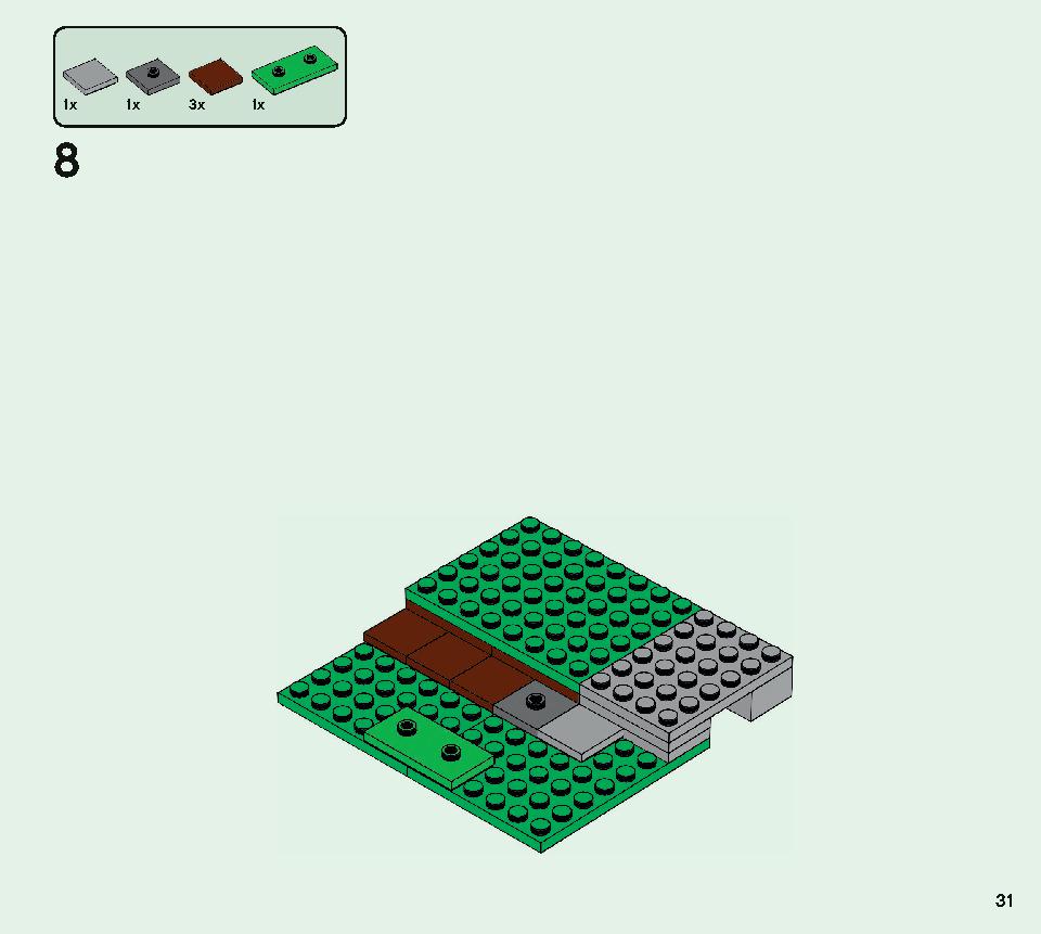 The Pillager Outpost 21159 LEGO information LEGO instructions 31 page