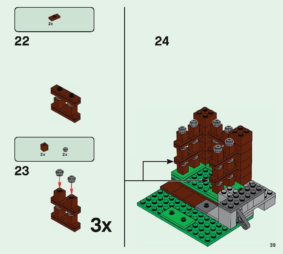 The Pillager Outpost 21159 LEGO information LEGO instructions 39 page