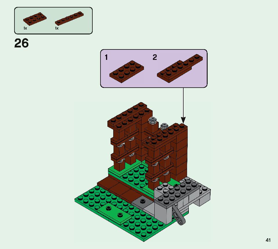 The Pillager Outpost 21159 LEGO information LEGO instructions 41 page