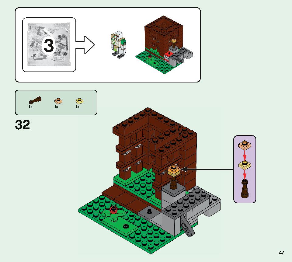 The Pillager Outpost 21159 LEGO information LEGO instructions 47 page