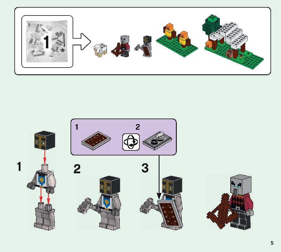The Pillager Outpost 21159 LEGO information LEGO instructions 5 page
