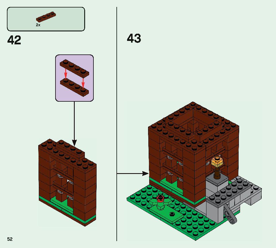 The Pillager Outpost 21159 LEGO information LEGO instructions 52 page