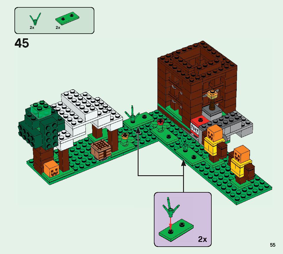 ピリジャー部隊 21159 レゴの商品情報 レゴの説明書・組立方法 55 page
