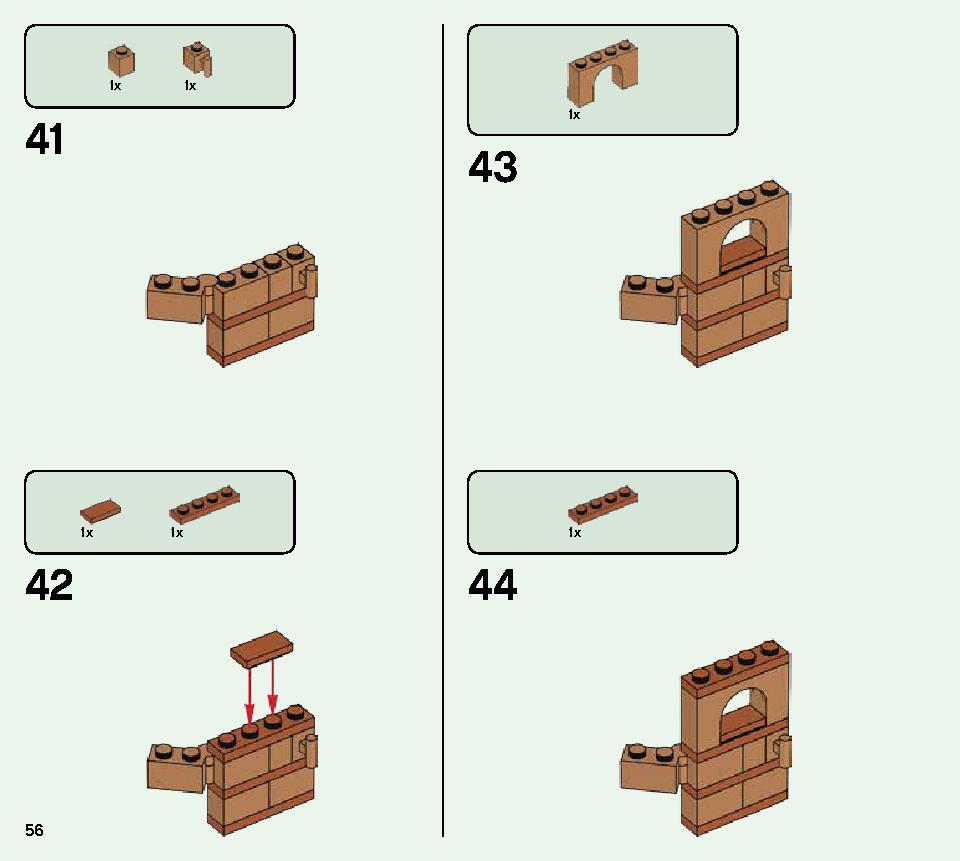 The Illager Raid 21160 LEGO information LEGO instructions 56 page