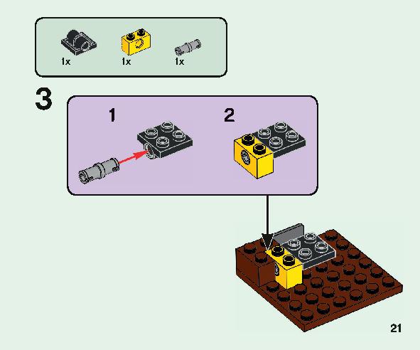 The Taiga Adventure 21162 LEGO information LEGO instructions 21 page