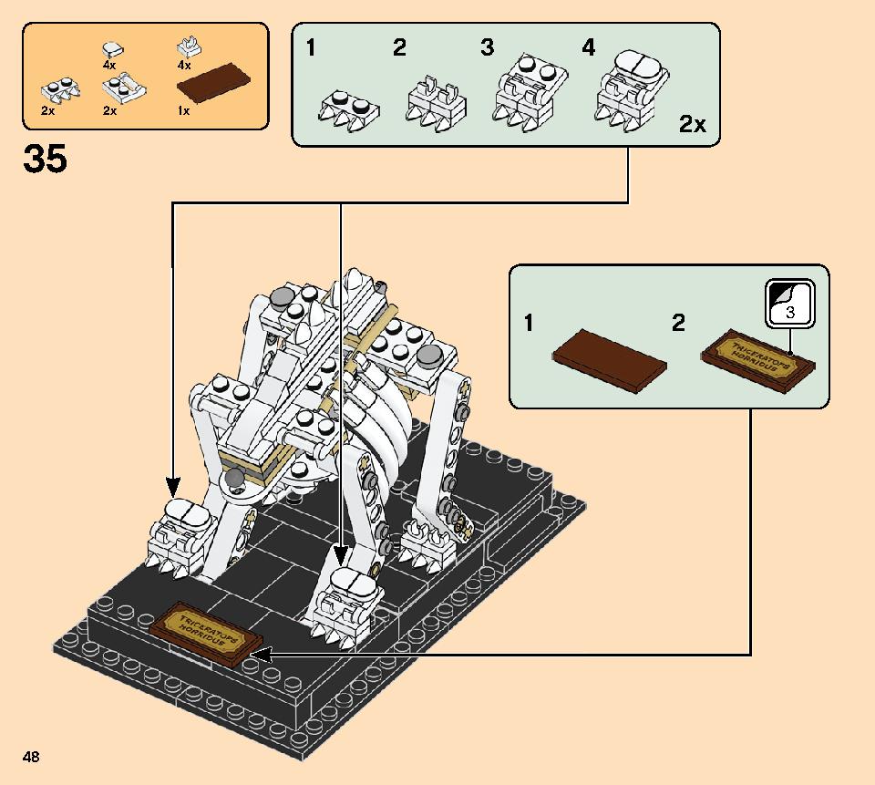 Dinosaur Fossils 21320 レゴの商品情報 レゴの説明書・組立方法 48 page