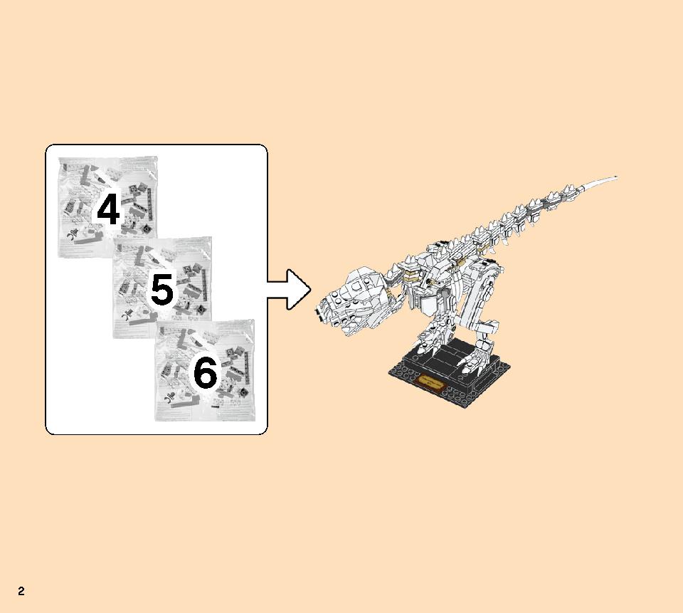 Dinosaur Fossils 21320 LEGO information LEGO instructions 2 page