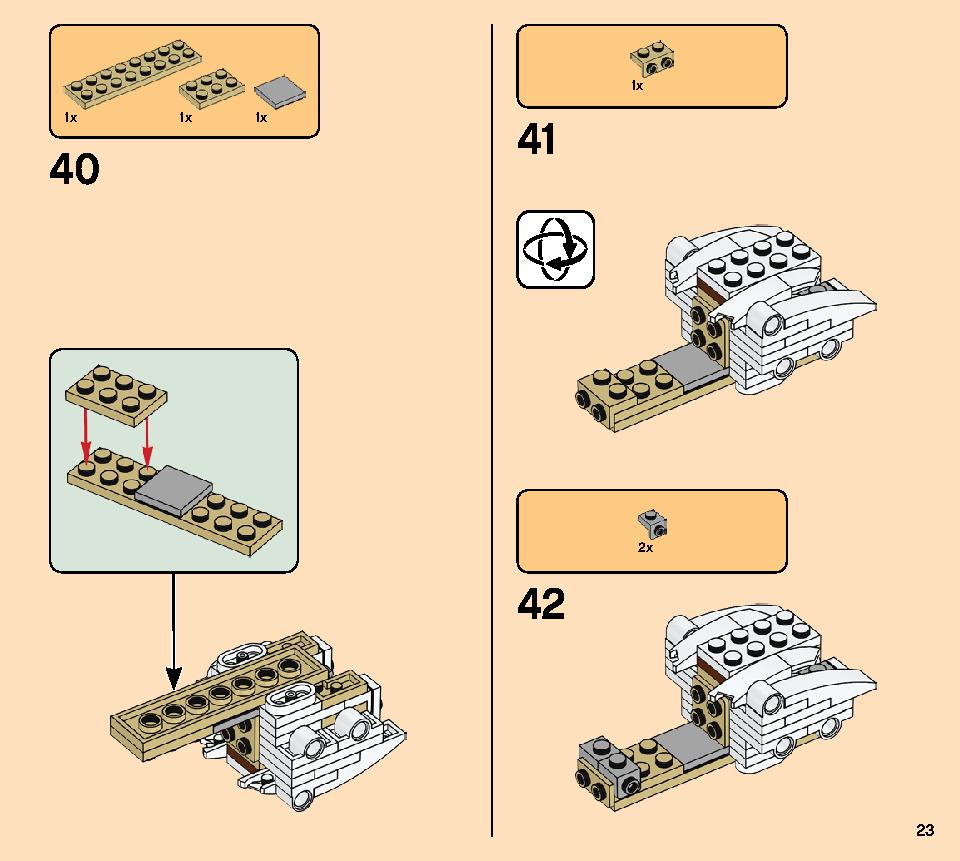 Dinosaur Fossils 21320 LEGO information LEGO instructions 23 page