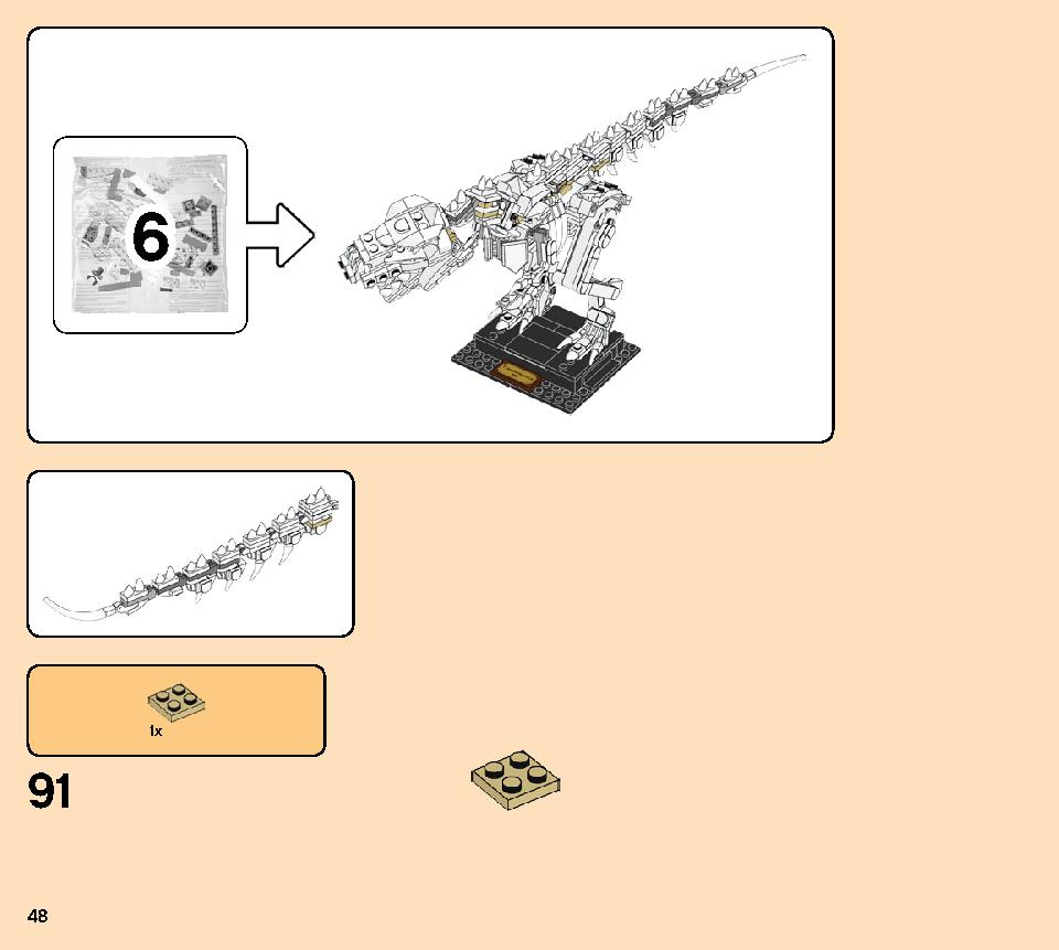 Dinosaur Fossils 21320 LEGO information LEGO instructions 48 page