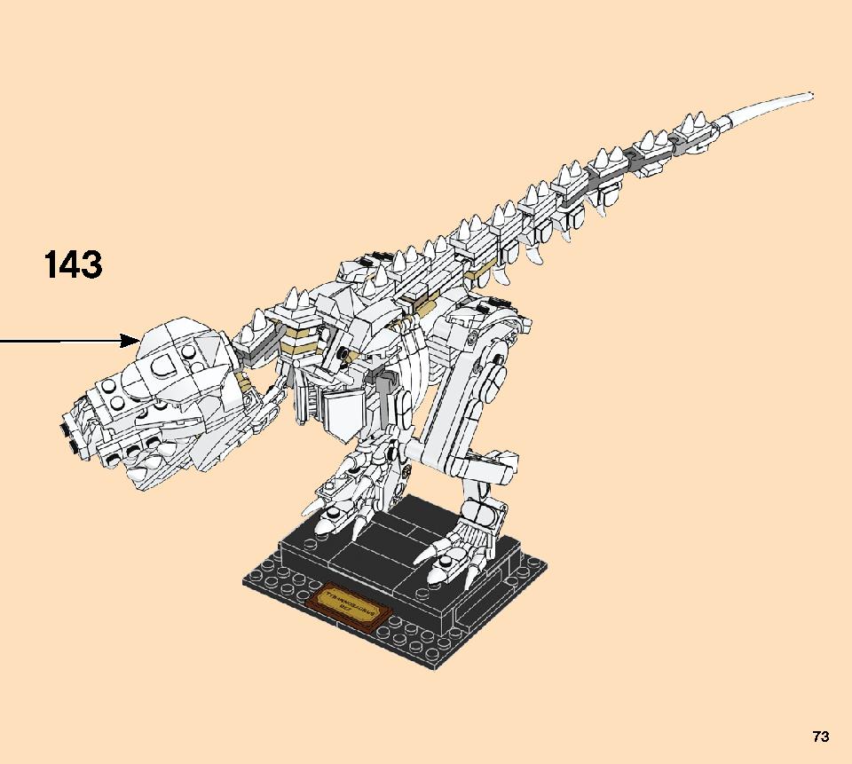 Dinosaur Fossils 21320 LEGO information LEGO instructions 73 page