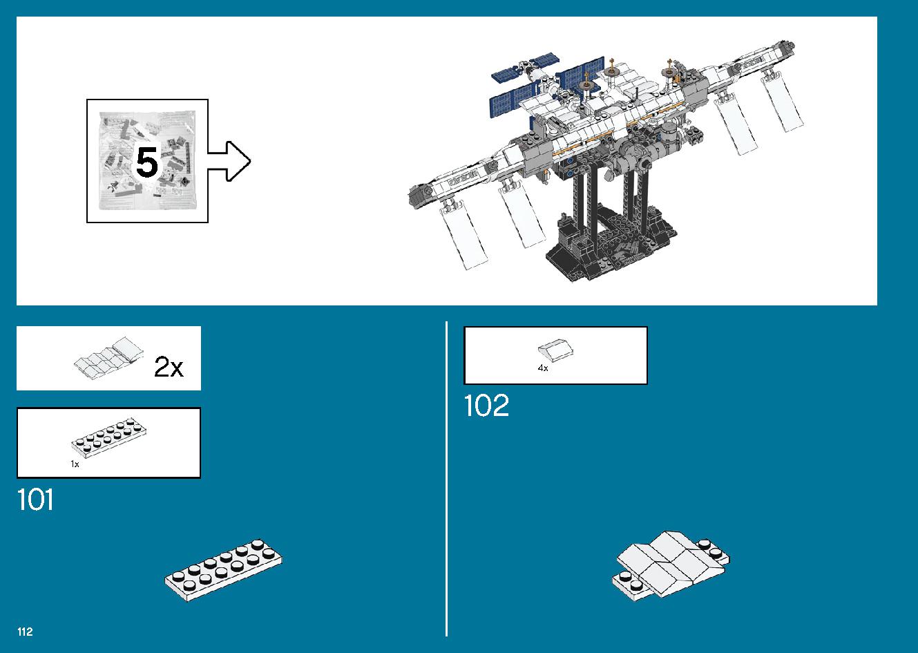 International Space Station 21321 LEGO information LEGO instructions 112 page