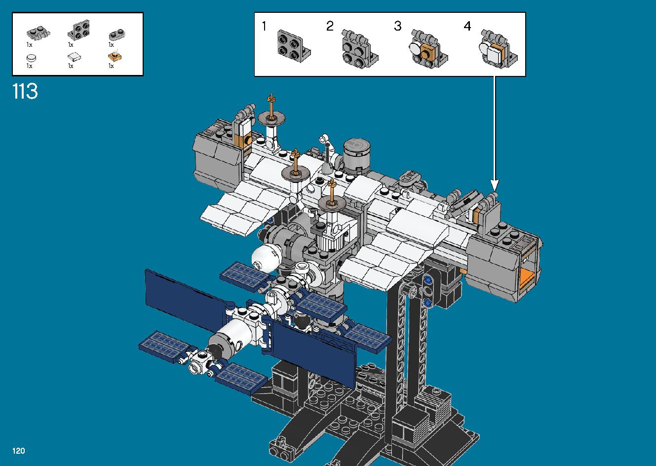 International Space Station 21321 レゴの商品情報 レゴの説明書・組立方法 120 page