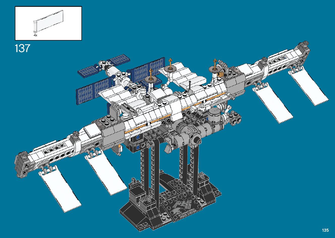 International Space Station 21321 LEGO information LEGO instructions 135 page