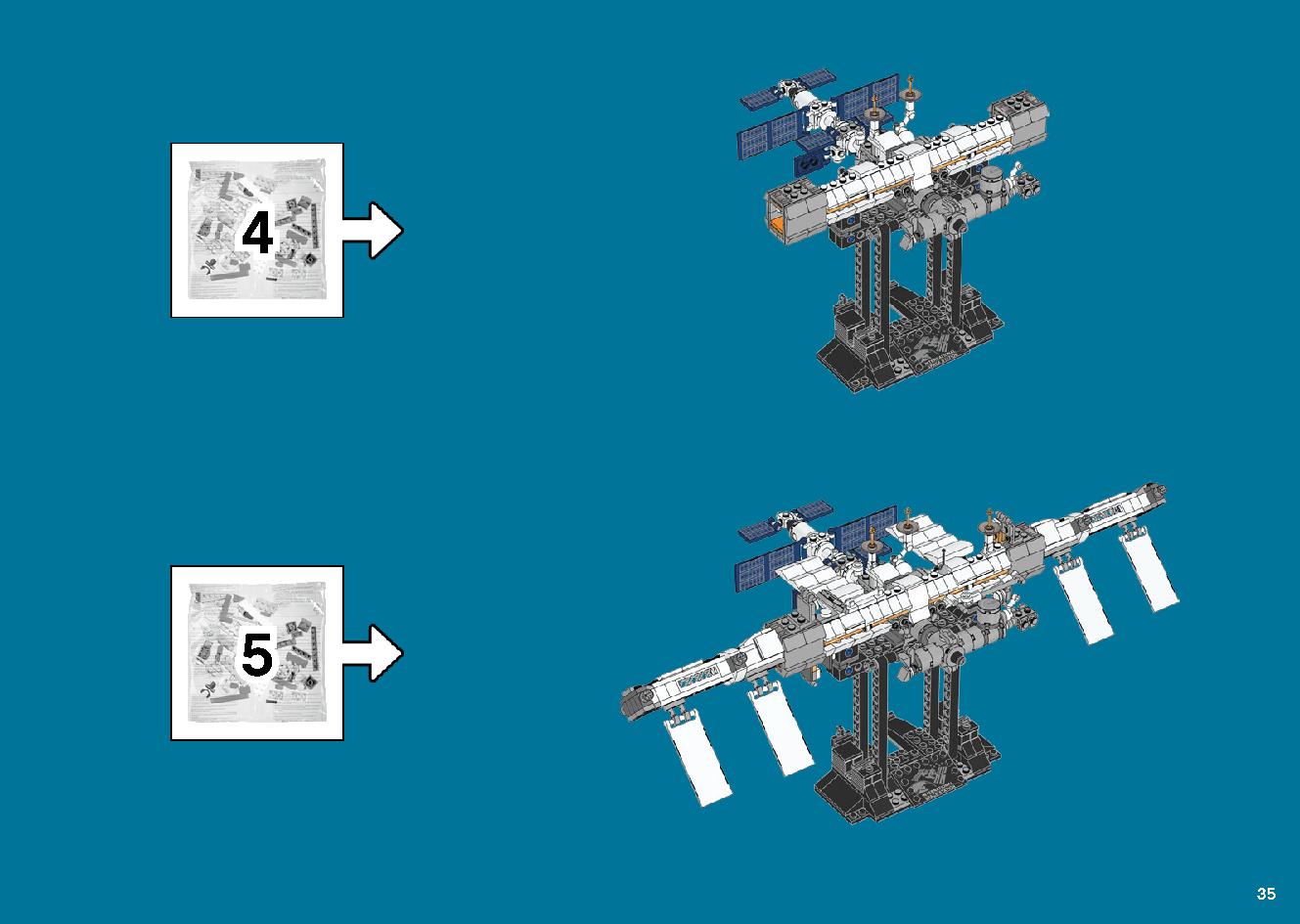 국제 우주 정거장 21321 레고 세트 제품정보 레고 조립설명서 35 page