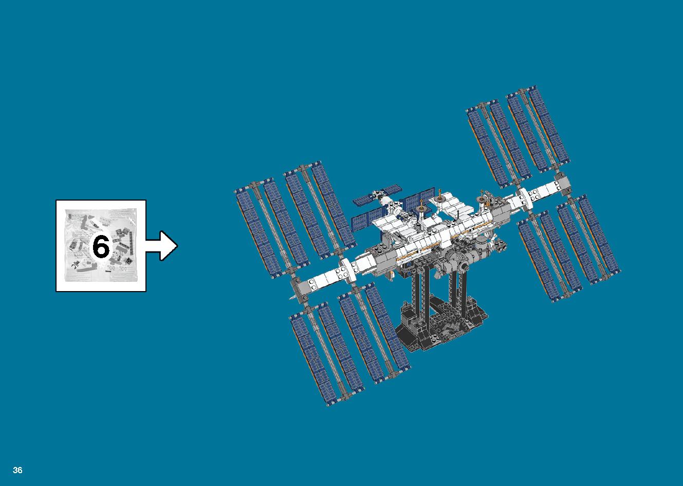 International Space Station 21321 LEGO information LEGO instructions 36 page