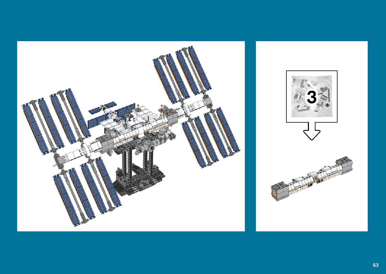 International Space Station 21321 LEGO information LEGO instructions 63 page