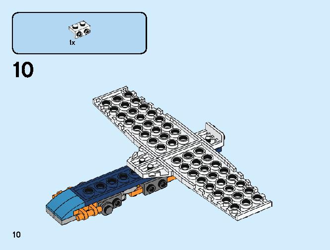 Propeller Plane 31099 LEGO information LEGO instructions 10 page