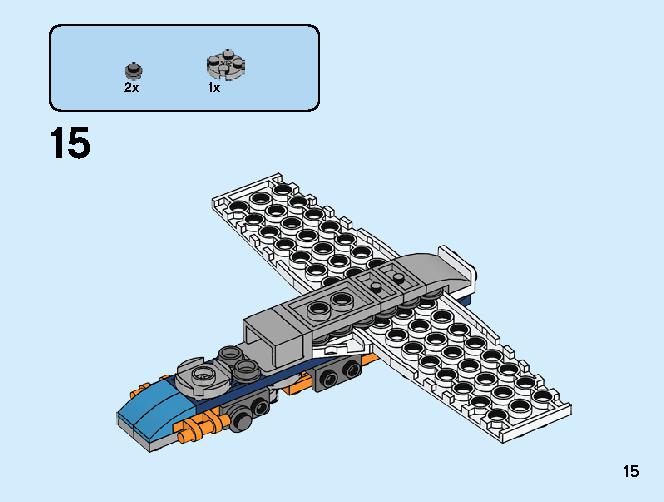Propeller Plane 31099 LEGO information LEGO instructions 15 page