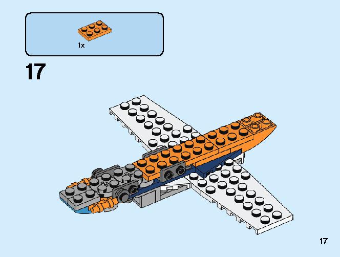 Propeller Plane 31099 LEGO information LEGO instructions 17 page