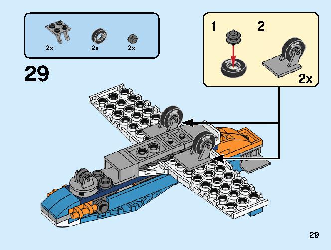 Propeller Plane 31099 LEGO information LEGO instructions 29 page