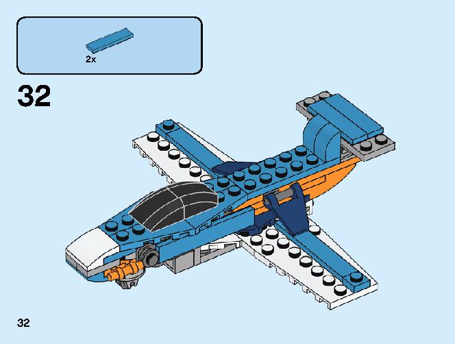 Propeller Plane 31099 LEGO information LEGO instructions 32 page