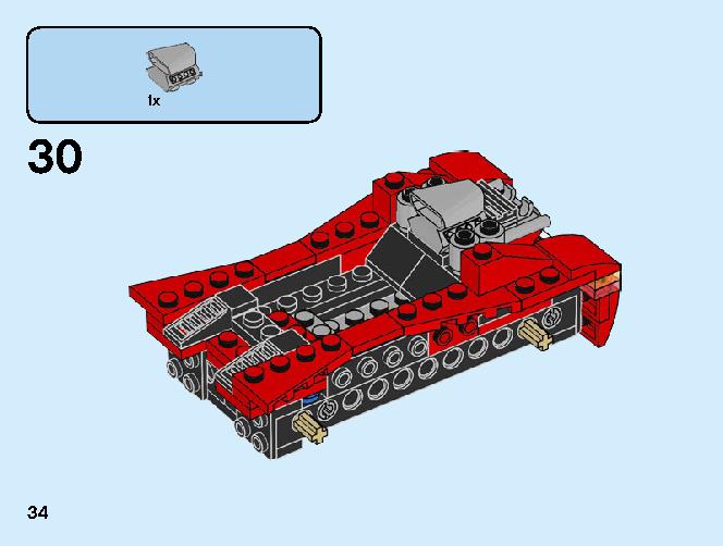 Sports Car 31100 LEGO information LEGO instructions 34 page