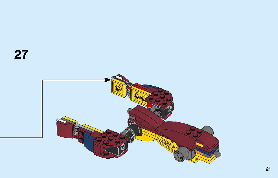 Fire Dragon 31102 LEGO information LEGO instructions 21 page