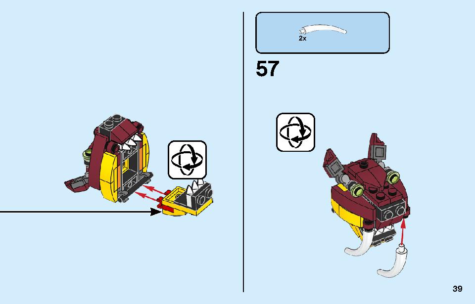Fire Dragon 31102 LEGO information LEGO instructions 39 page