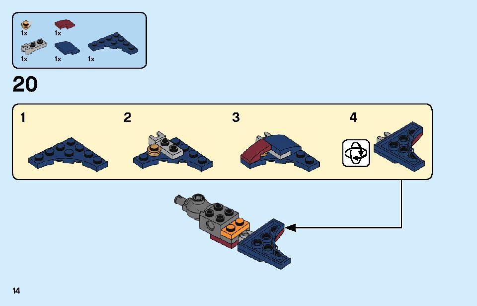 Fire Dragon 31102 LEGO information LEGO instructions 14 page