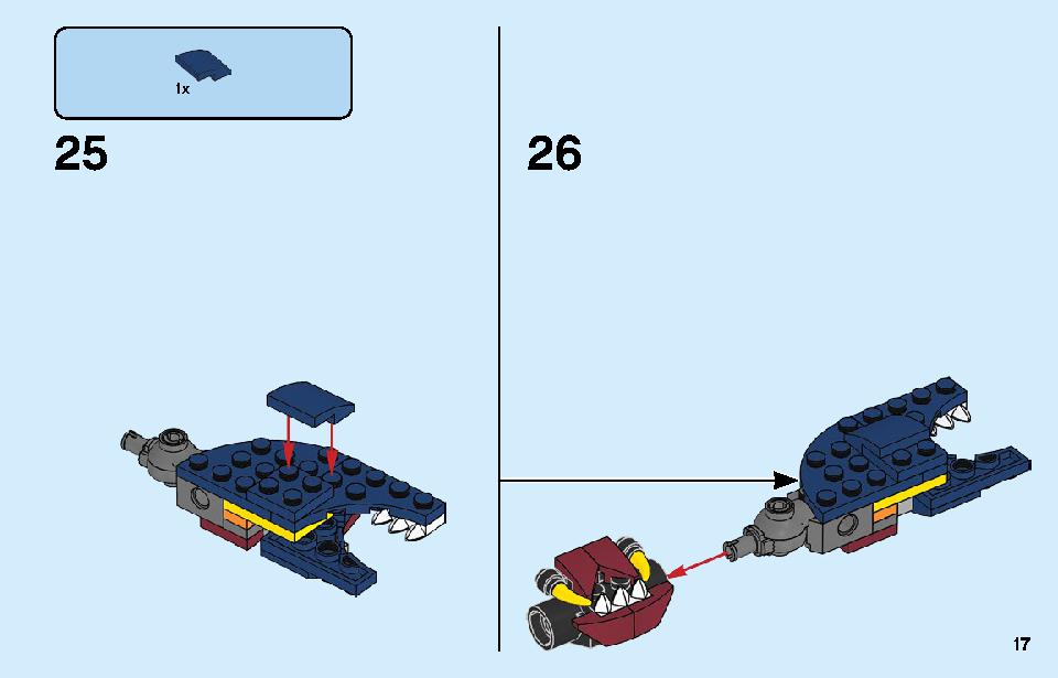 Fire Dragon 31102 LEGO information LEGO instructions 17 page