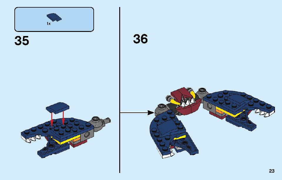 Fire Dragon 31102 LEGO information LEGO instructions 23 page