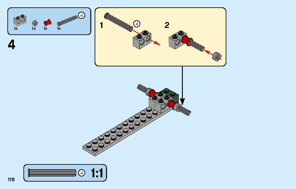 ロケットトラック 31103 レゴの商品情報 レゴの説明書・組立方法 118 page