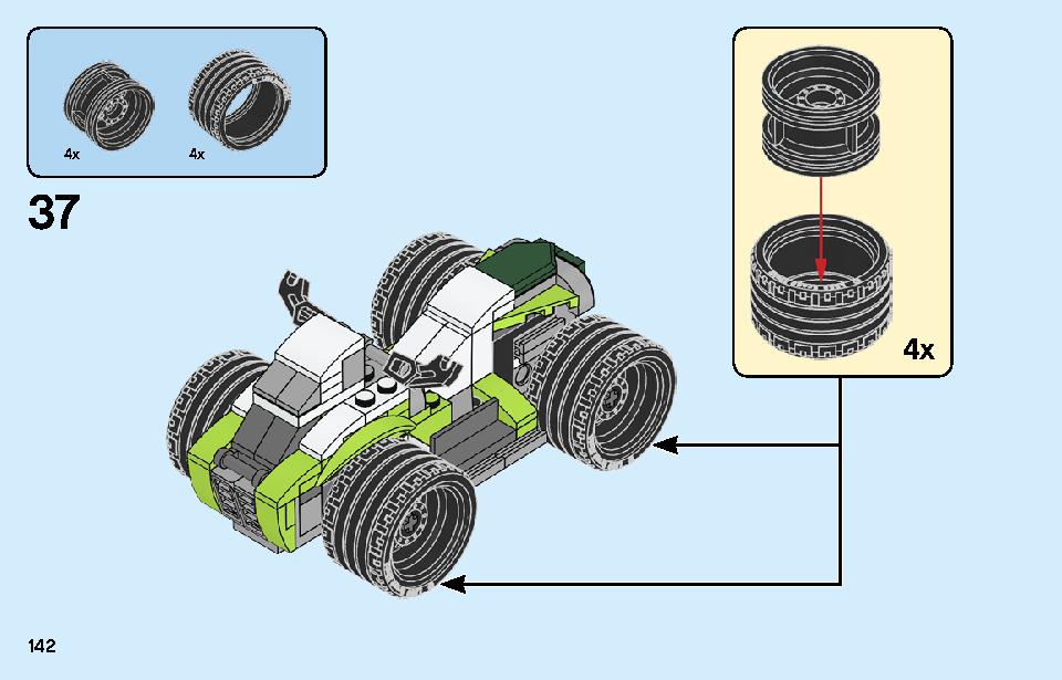 ロケットトラック 31103 レゴの商品情報 レゴの説明書・組立方法 142 page