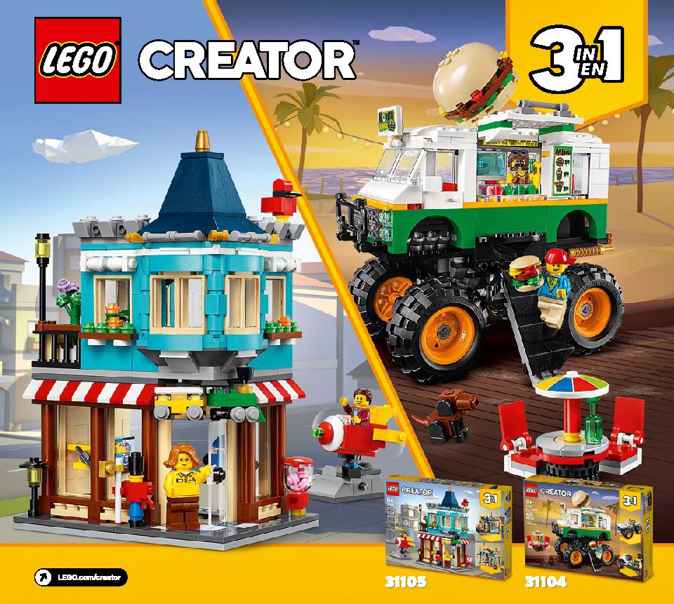 Monster Burger Truck 31104 LEGO information LEGO instructions 244 page