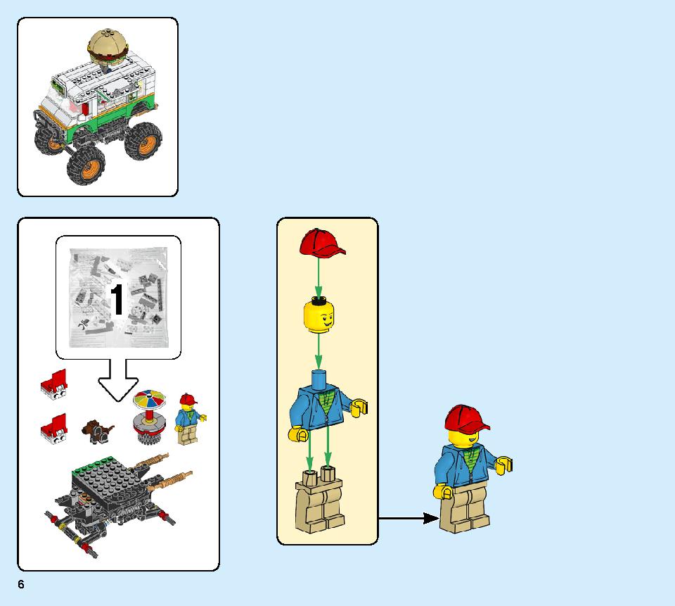 モンスターバーガー・トラック 31104 レゴの商品情報 レゴの説明書・組立方法 6 page