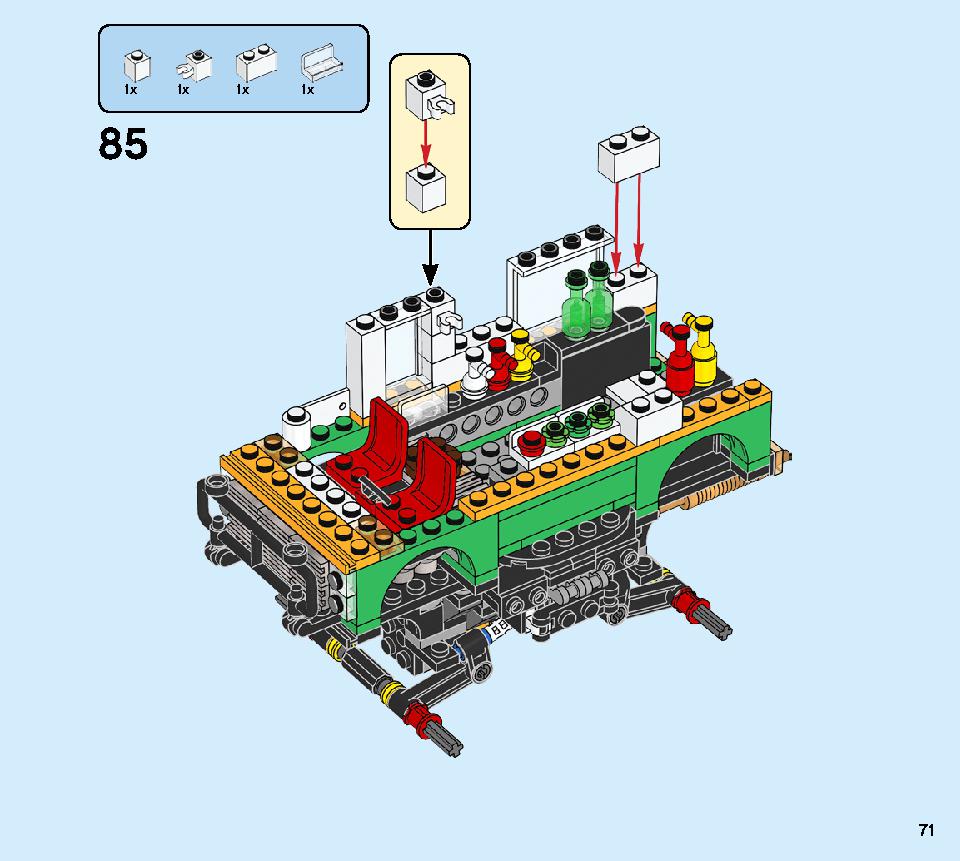 Monster Burger Truck 31104 LEGO information LEGO instructions 71 page