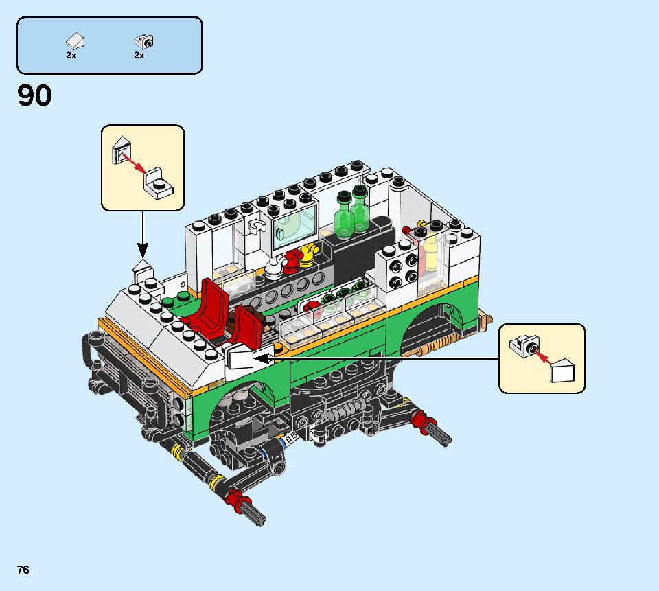 モンスターバーガー・トラック 31104 レゴの商品情報 レゴの説明書・組立方法 76 page