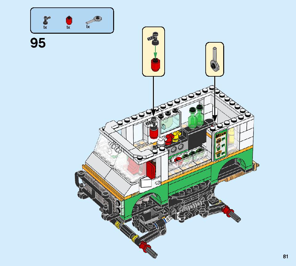 Monster Burger Truck 31104 LEGO information LEGO instructions 81 page