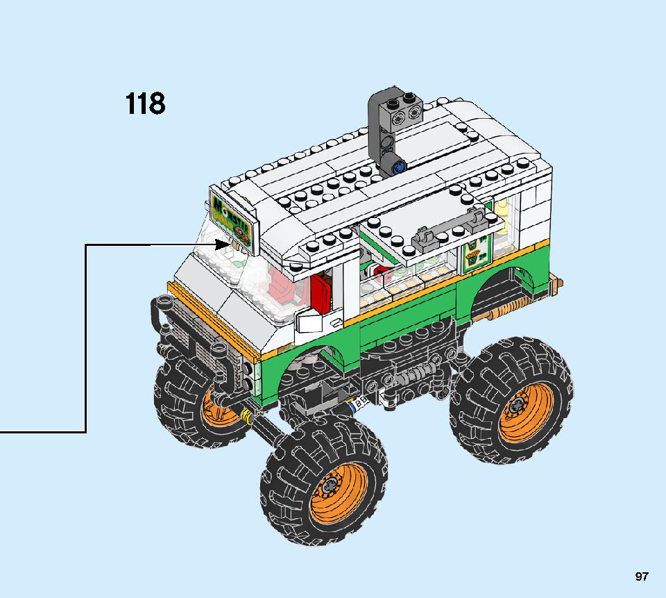 モンスターバーガー・トラック 31104 レゴの商品情報 レゴの説明書・組立方法 97 page
