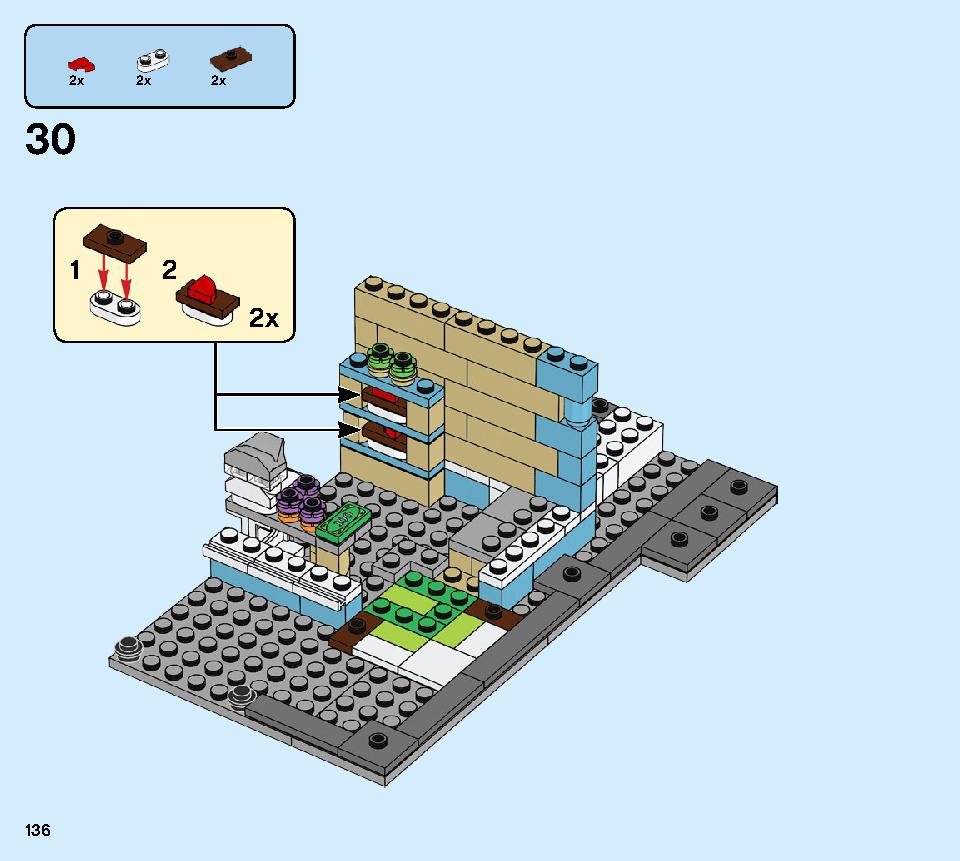 タウンハウス おもちゃ屋さん 31105 レゴの商品情報 レゴの説明書・組立方法 136 page