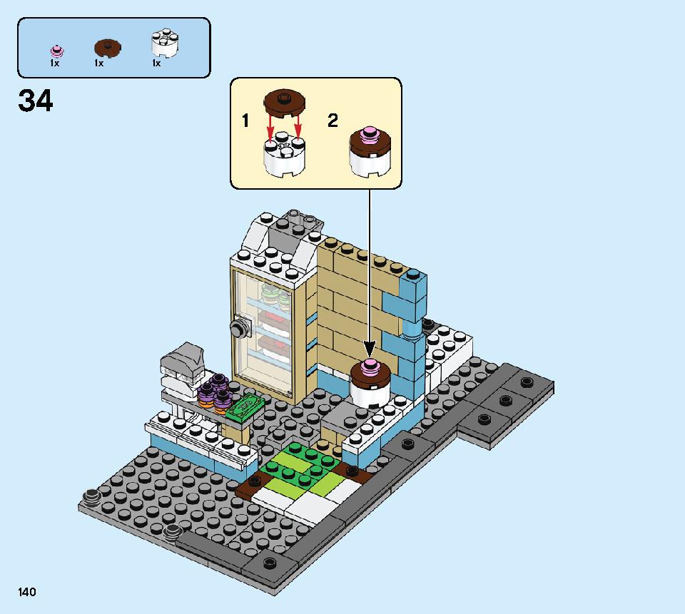 タウンハウス おもちゃ屋さん 31105 レゴの商品情報 レゴの説明書・組立方法 140 page
