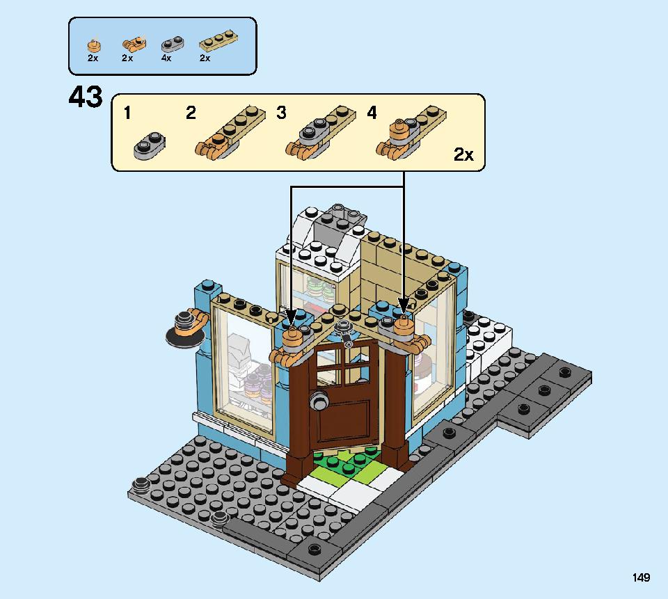 タウンハウス おもちゃ屋さん 31105 レゴの商品情報 レゴの説明書・組立方法 149 page