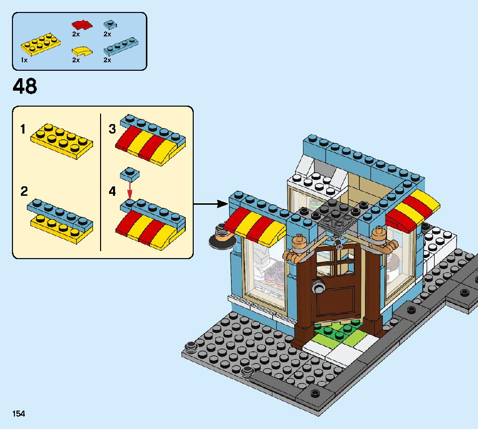 タウンハウス おもちゃ屋さん 31105 レゴの商品情報 レゴの説明書・組立方法 154 page