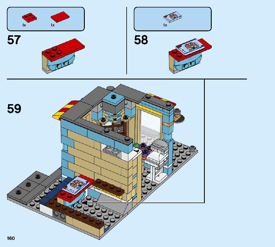 タウンハウス おもちゃ屋さん 31105 レゴの商品情報 レゴの説明書・組立方法 160 page