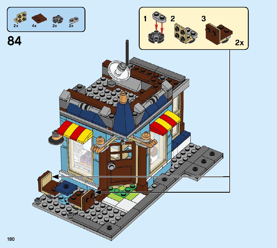 タウンハウス おもちゃ屋さん 31105 レゴの商品情報 レゴの説明書・組立方法 180 page