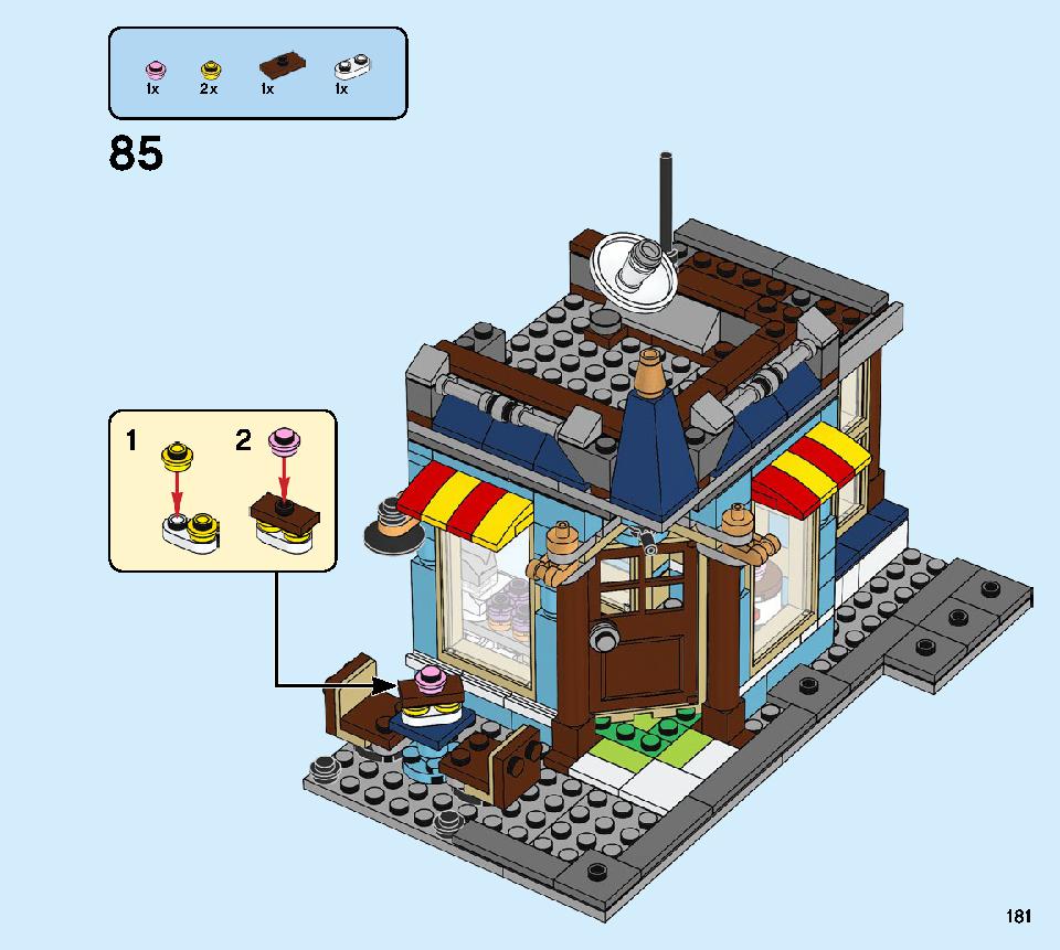 タウンハウス おもちゃ屋さん 31105 レゴの商品情報 レゴの説明書・組立方法 181 page